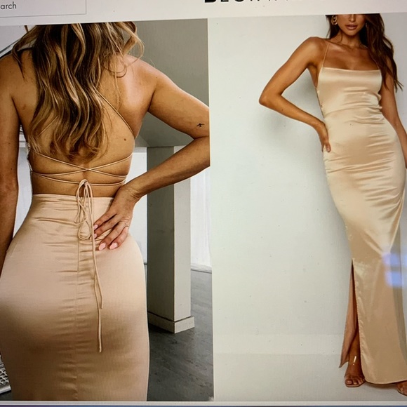 Satin dress - Picture 1 of 3